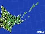 2017年04月17日の道東のアメダス(風向・風速)