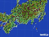 東海地方のアメダス実況(日照時間)(2017年04月18日)