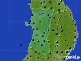 秋田県のアメダス実況(日照時間)(2017年04月18日)