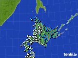 北海道地方のアメダス実況(気温)(2017年04月18日)