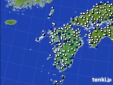 九州地方のアメダス実況(風向・風速)(2017年04月18日)