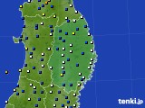 2017年04月18日の岩手県のアメダス(風向・風速)