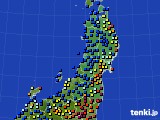 東北地方のアメダス実況(日照時間)(2017年04月19日)