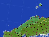 島根県のアメダス実況(日照時間)(2017年04月19日)