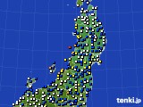 東北地方のアメダス実況(風向・風速)(2017年04月19日)