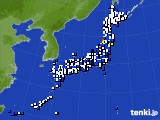 2017年04月19日のアメダス(風向・風速)