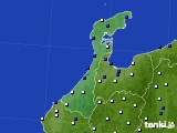 石川県のアメダス実況(風向・風速)(2017年04月19日)