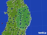 岩手県のアメダス実況(風向・風速)(2017年04月19日)