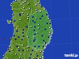 2017年04月19日の岩手県のアメダス(風向・風速)