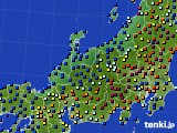 北陸地方のアメダス実況(日照時間)(2017年04月20日)