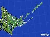 道東のアメダス実況(風向・風速)(2017年04月20日)
