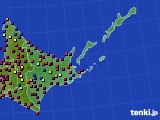 道東のアメダス実況(日照時間)(2017年04月21日)