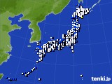 2017年04月22日のアメダス(風向・風速)