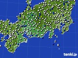 2017年04月23日の東海地方のアメダス(風向・風速)