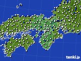 近畿地方のアメダス実況(風向・風速)(2017年04月23日)