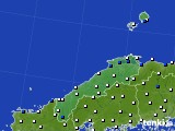 島根県のアメダス実況(風向・風速)(2017年04月23日)