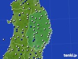 2017年04月23日の岩手県のアメダス(風向・風速)