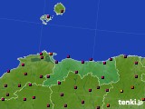 鳥取県のアメダス実況(日照時間)(2017年04月24日)