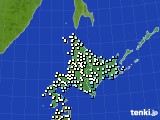 北海道地方のアメダス実況(気温)(2017年04月24日)