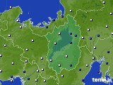 2017年04月24日の滋賀県のアメダス(風向・風速)