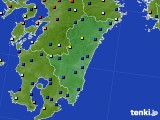 宮崎県のアメダス実況(日照時間)(2017年04月25日)
