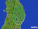 岩手県のアメダス実況(日照時間)(2017年04月25日)