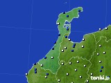 石川県のアメダス実況(風向・風速)(2017年04月25日)