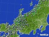 北陸地方のアメダス実況(降水量)(2017年04月26日)