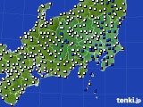 関東・甲信地方のアメダス実況(風向・風速)(2017年04月26日)