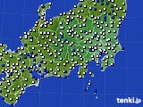 関東・甲信地方のアメダス実況(風向・風速)(2017年04月27日)