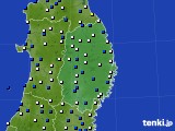 岩手県のアメダス実況(風向・風速)(2017年04月27日)