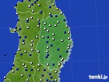 2017年04月27日の岩手県のアメダス(風向・風速)