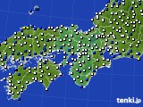 近畿地方のアメダス実況(風向・風速)(2017年04月28日)