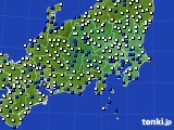 関東・甲信地方のアメダス実況(風向・風速)(2017年04月29日)