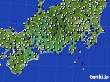 2017年04月29日の東海地方のアメダス(風向・風速)