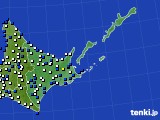 道東のアメダス実況(風向・風速)(2017年04月29日)