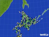 北海道地方のアメダス実況(風向・風速)(2017年04月30日)
