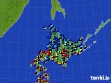 2017年05月01日の北海道地方のアメダス(日照時間)