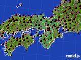 近畿地方のアメダス実況(日照時間)(2017年05月02日)