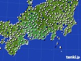 2017年05月02日の東海地方のアメダス(風向・風速)