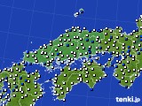 中国地方のアメダス実況(風向・風速)(2017年05月04日)