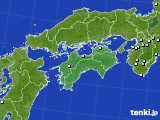 四国地方のアメダス実況(降水量)(2017年05月06日)