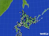 北海道地方のアメダス実況(風向・風速)(2017年05月06日)