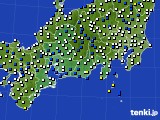 東海地方のアメダス実況(風向・風速)(2017年05月07日)
