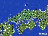 2017年05月07日の中国地方のアメダス(風向・風速)