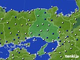 兵庫県のアメダス実況(風向・風速)(2017年05月07日)