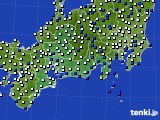 東海地方のアメダス実況(風向・風速)(2017年05月08日)