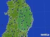 岩手県のアメダス実況(風向・風速)(2017年05月08日)