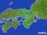近畿地方のアメダス実況(降水量)(2017年05月09日)
