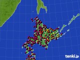 北海道地方のアメダス実況(日照時間)(2017年05月09日)